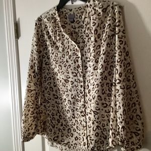 Animal print blouse